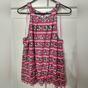Crown and ivy sleeveless elephant shirt